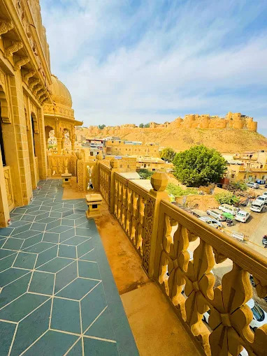 Morning view of Jaisalmer Fort from the rooftop